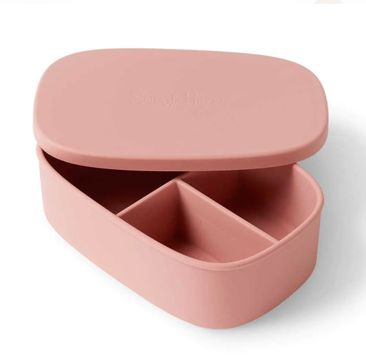 Snuggle hunny- silicone large lunchbox - Rose