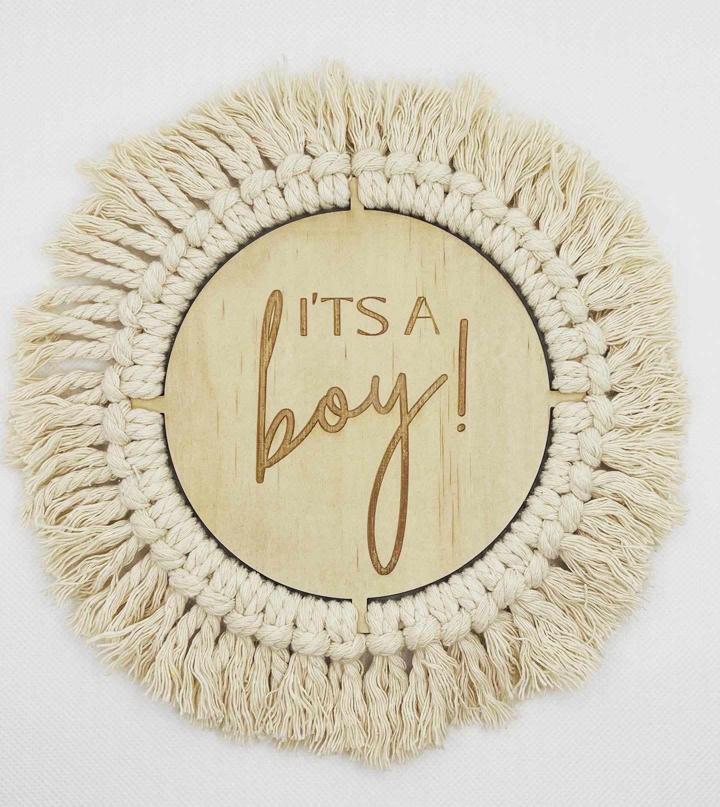 Boho Plaque- It’s a boy