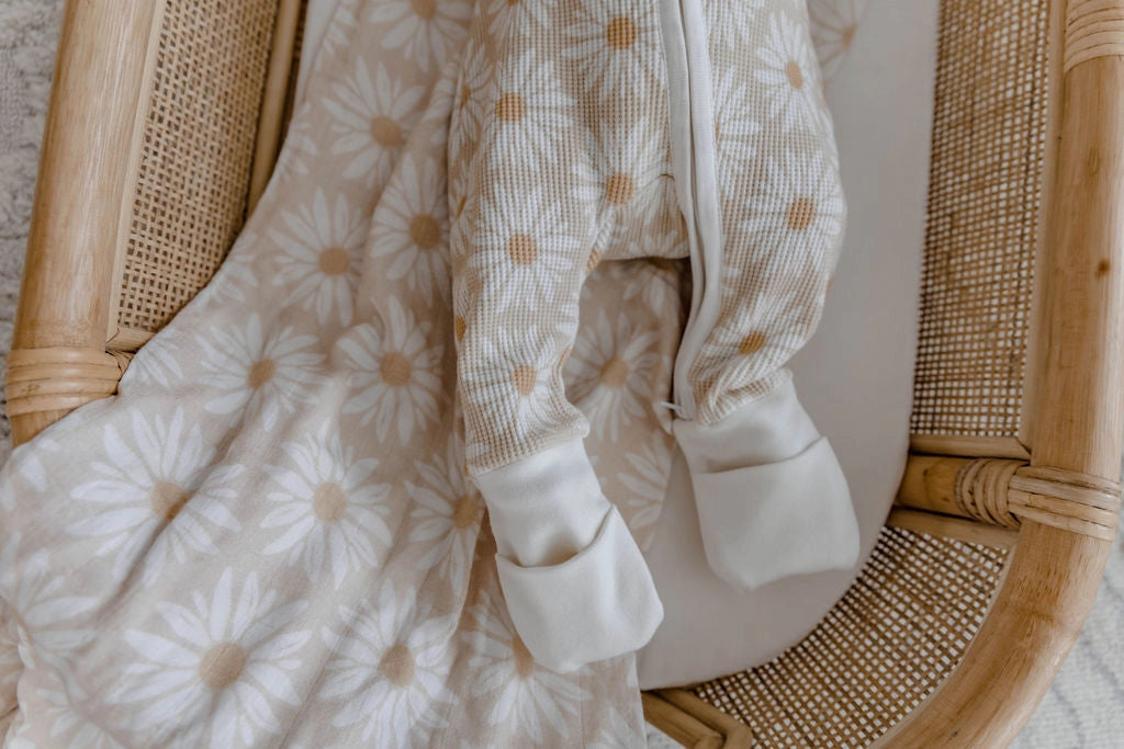 Fleur waffle zip suit