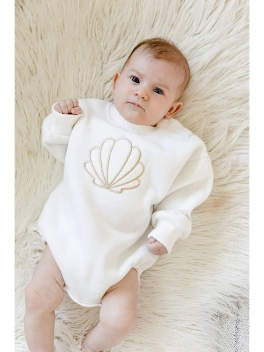 Shell jumper romper