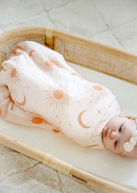 Cotton & Bamboo Swaddle - Soleil woven kids