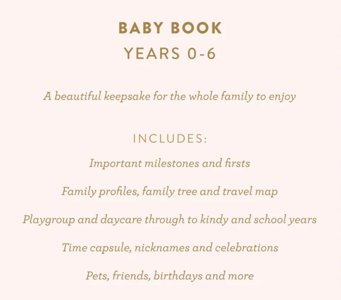 Baby Journal - Biscuit by fox and fallow